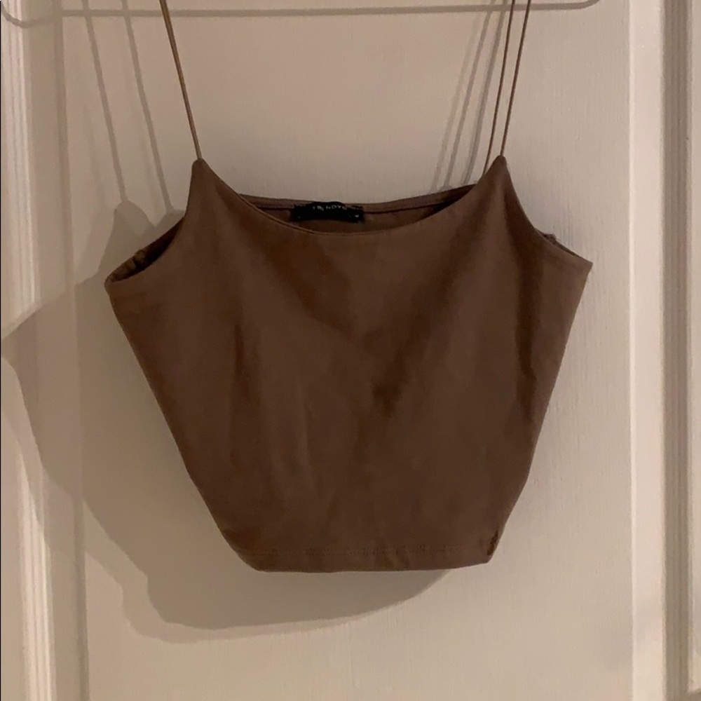 BROWN TANK TOP